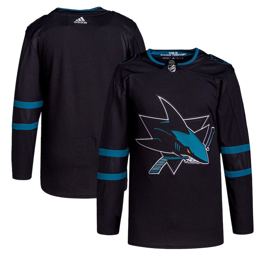 Men San Jose Sharks adidas Black Alternate Primegreen Authentic Pro NHL Jersey